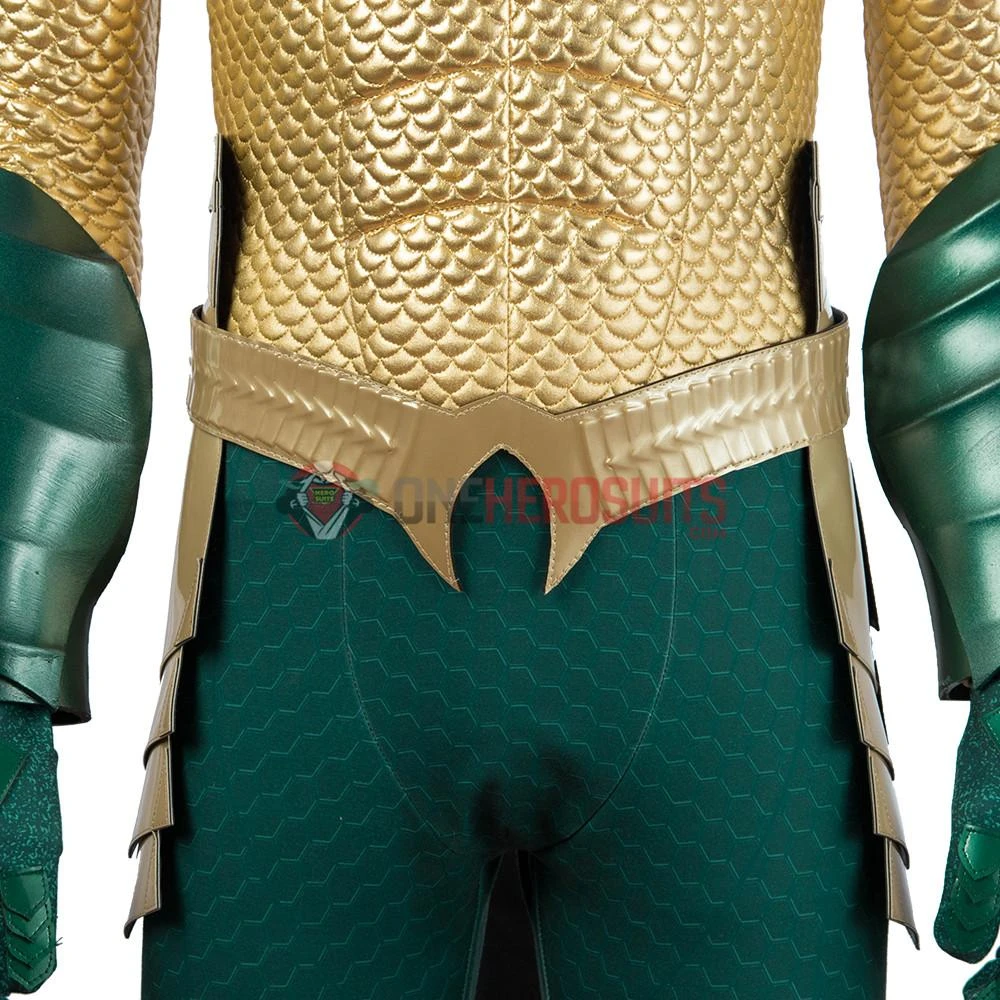 OneHeroSuits Aquaman Cosplay Costumes King Of The Seven Seas Golden Suits 5 OneHeroSuits Aquaman Cosplay Costumes King Of The Seven Seas Golden Suits