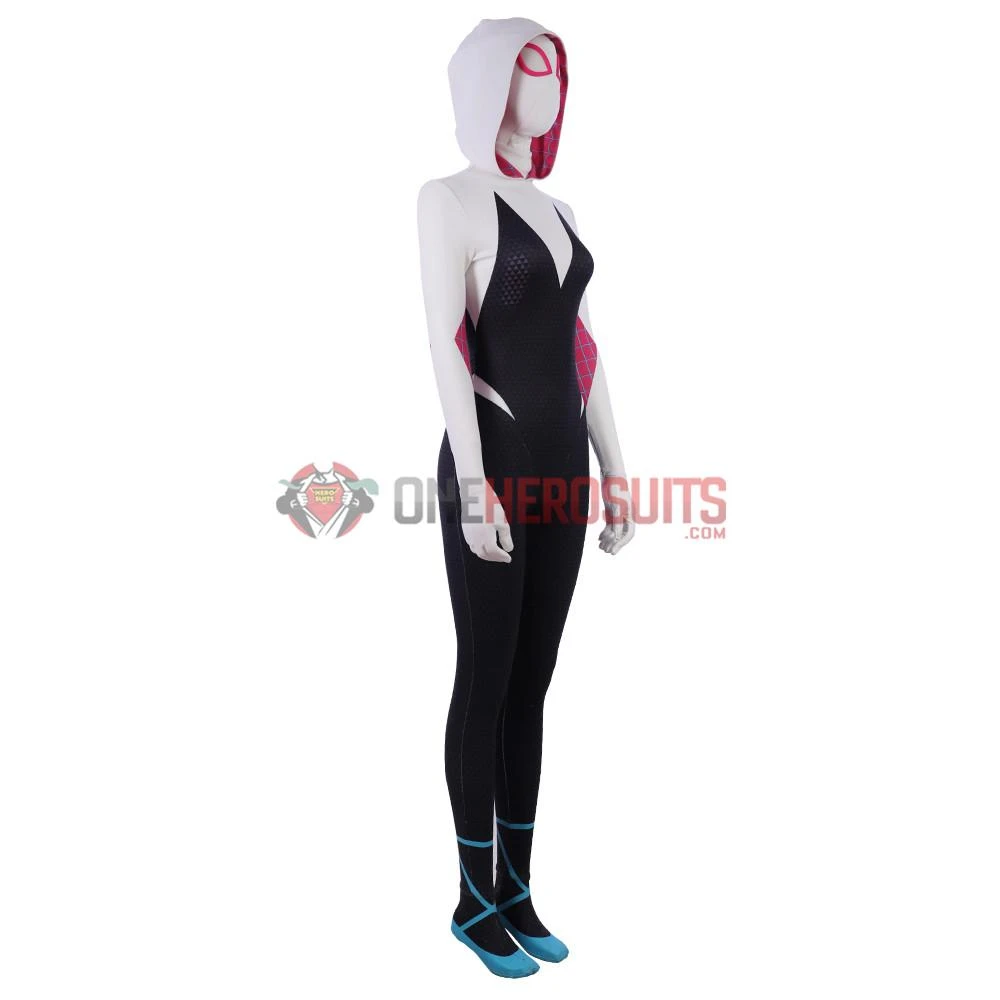 OneHeroSuits Gwen Stacy Cosplay Costumes Into The Spider Verse Spider Girl Gwen Suits 4 OneHeroSuits Gwen Stacy Cosplay Costumes Into The Spider Verse Spider Girl Gwen Suits