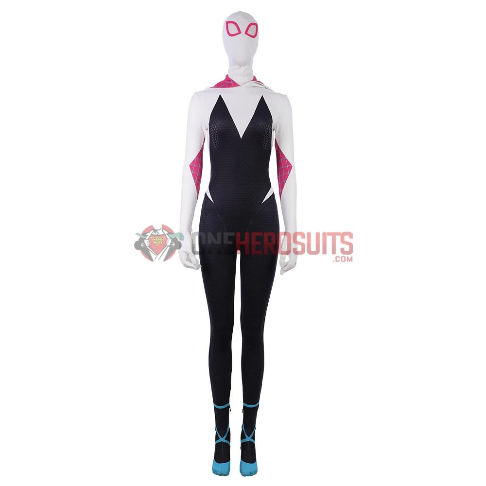 OneHeroSuits Gwen Stacy Cosplay Costumes Into The Spider Verse Spider Girl Gwen Suits 8 OneHeroSuits Gwen Stacy Cosplay Costumes Into The Spider Verse Spider Girl Gwen Suits