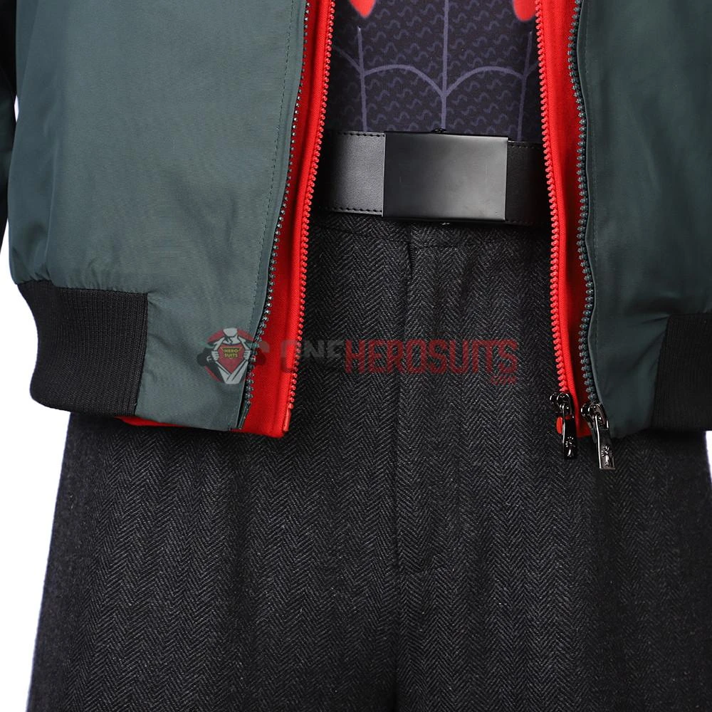 OneHeroSuits Miles Morales Cosplay Costumes Spider Man Into The Spider Verse Miles Green Coat 12 OneHeroSuits Miles Morales Cosplay Costumes Spider Man Into The Spider Verse Miles Green Coat