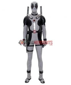 OneHeroSuits X-Force Deadpool Costume White Leather Deadpool Cosplay Suit