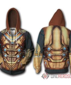 OneHeroSuits Cozy Hoodies Mysterio Hoodie Far From Home Mysterio Creative Printed Zip-Up Hooded Sweatshirt