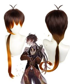 OneHeroSuits Genshin Impact Zhongli Cosplay Wig