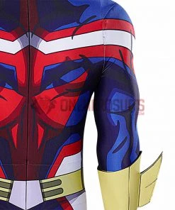 OneHeroSuits All Might Cosplay Costumes My Hero Academia Blue Bodysuit