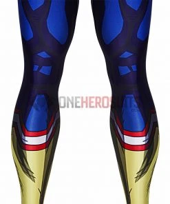OneHeroSuits All Might Cosplay Costumes My Hero Academia Blue Bodysuit