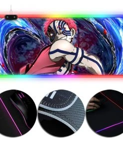 OneHeroSuits RGB Gaming X-Large Mousepad Demon Slayer Upper Moon 3 Akaza Creative Printed
