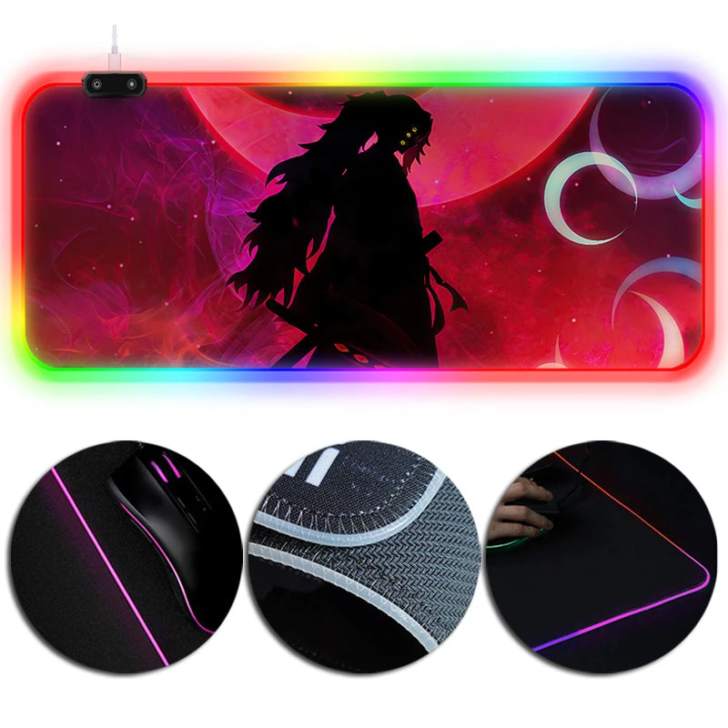 OneHeroSuits RGB Lighting X-Large Mousepad Demon Slayer Upper Moon 1 Kokushibo Creative Printed Mouse Pad 1 OneHeroSuits RGB Lighting X-Large Mousepad Demon Slayer Upper Moon 1 Kokushibo Creative Printed Mouse Pad