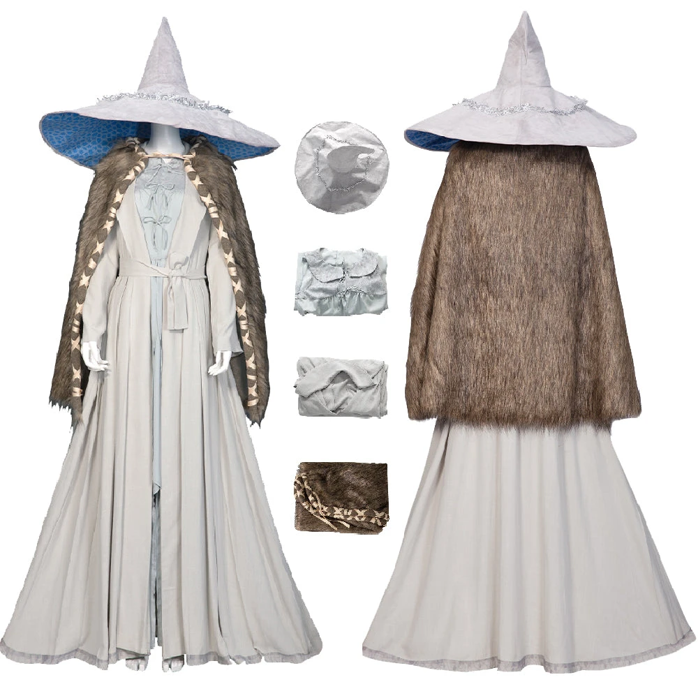 OneHeroSuits Costumes Ranni Cosplay Costume Elden Ring White Suits With Hat 1 OneHeroSuits Costumes Ranni Cosplay Costume Elden Ring White Suits With Hat