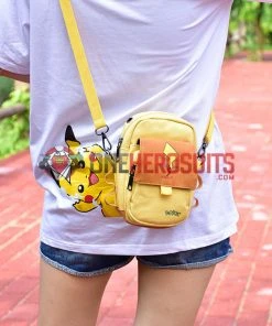 OneHeroSuits Pikachu Printed Belt Bag 3 Pocket For Adults