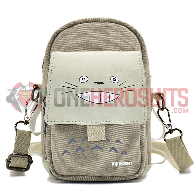Totoro Smile Printed Waist Bag 3 Pocket - OneHeroSuits Accessories 4 Totoro Smile Printed Waist Bag 3 Pocket - OneHeroSuits Accessories