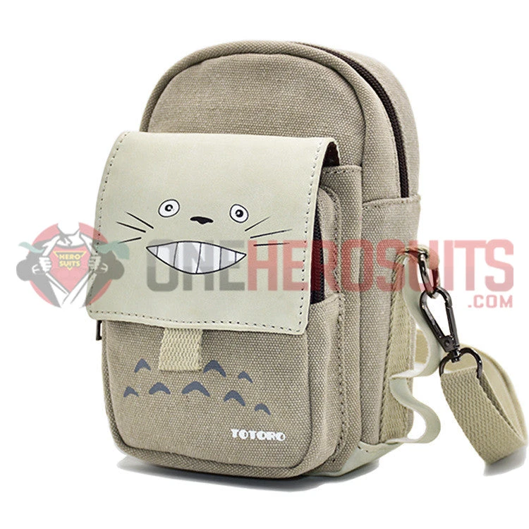 Totoro Smile Printed Waist Bag 3 Pocket - OneHeroSuits Accessories 5 Totoro Smile Printed Waist Bag 3 Pocket - OneHeroSuits Accessories