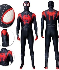 OneHeroSuits Zentai/Jumpsuit Spider-Man Into The Spider-Verse Miles Morales Cosplay Costume HD Printed Jumpsuits
