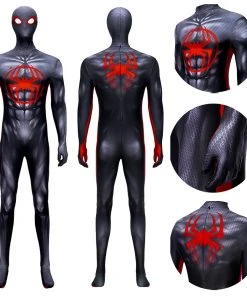 OneHeroSuits Spiderman Across The Spider-Verse Cosplay Costumes Black Spider Bodysuit