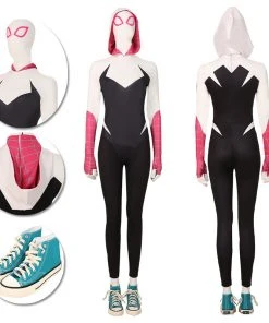 OneHeroSuits Spiderman Gwen Stacy Cosplay Costumes Across The Spider-Verse Cotton Suit