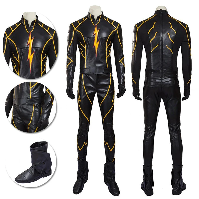 OneHeroSuits The Rival Cosplay Costume The Flash Season 3 Black Outfits