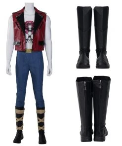 OneHeroSuits Thor 4 Love And Thunder Cosplay Boots Red Vest Top Level Shoes Costumes
