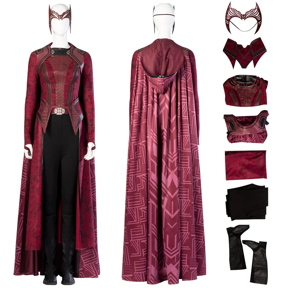 OneHeroSuits Wanda Multiverse Of Madness Cosplay Costumes Upgraded Version Suits 1 OneHeroSuits Wanda Multiverse Of Madness Cosplay Costumes Upgraded Version Suits