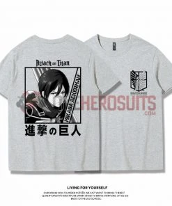 OneHeroSuits Attack On Titan Creative Print Anime T-shirt Eren/Mikasa/Armin