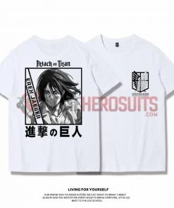 OneHeroSuits Attack On Titan Creative Print Anime T-shirt Eren/Mikasa/Armin