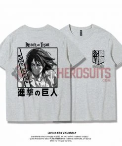 OneHeroSuits Attack On Titan Creative Print Anime T-shirt Eren/Mikasa/Armin
