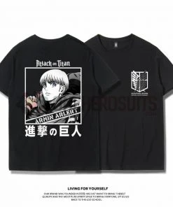 OneHeroSuits Attack On Titan Creative Print Anime T-shirt Eren/Mikasa/Armin