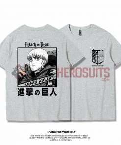 OneHeroSuits Attack On Titan Creative Print Anime T-shirt Eren/Mikasa/Armin
