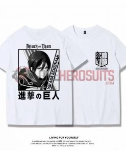 OneHeroSuits Attack On Titan Creative Print Anime T-shirt Eren/Mikasa/Armin
