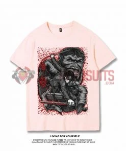 OneHeroSuits Attack On Titan Creative Print Anime T-shirt Eren/Levi