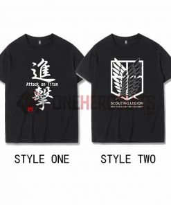 OneHeroSuits Attack On Titan Creative Print Anime Wings Of Liberty T-shirt