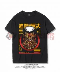 OneHeroSuits Attack On Titan Creative Print Anime T-shirt Colossal/Armored/Female Titan