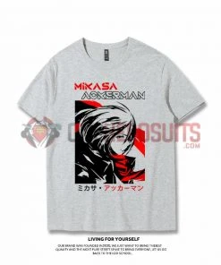 OneHeroSuits Attack On Titan Creative Print Anime Colorful T-shirt Levi/Eren/Mikasa/Armin