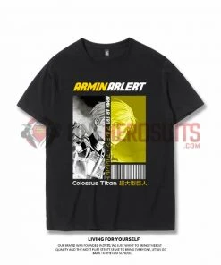 OneHeroSuits Attack On Titan Creative Print Anime Colorful T-shirt Levi/Eren/Mikasa/Armin