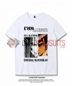OneHeroSuits Attack On Titan Creative Print Anime Colorful T-shirt Levi/Eren/Mikasa/Armin