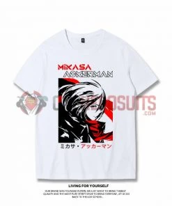 OneHeroSuits Attack On Titan Creative Print Anime Colorful T-shirt Levi/Eren/Mikasa/Armin