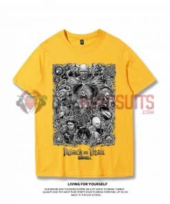 OneHeroSuits Attack On Titan Creative Print Anime Eren Nine Titan T-shirt