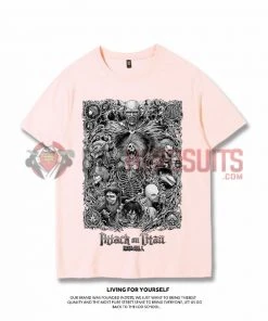 OneHeroSuits Attack On Titan Creative Print Anime Eren Nine Titan T-shirt