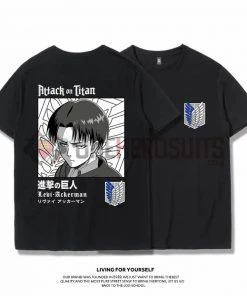 OneHeroSuits Attack On Titan Creative Print Anime T-shirt Eren/Armin/Levi/Mikasa