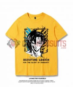 OneHeroSuits Attack On Titan Creative Print Anime T-shirt Eren/Wings Of Liberty