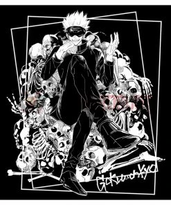 OneHeroSuits Jujutsu Kaisen Creative Print Anime Gojo Satoru Cotton T-shirt