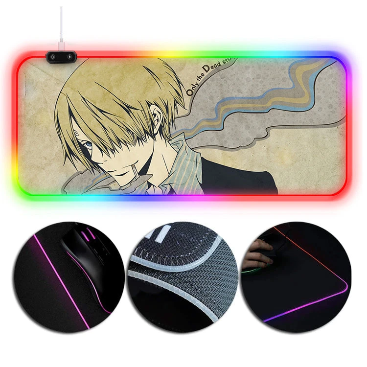 OneHeroSuits One Piece Sanji Smoking RGB Gaming Mouse Pad Extra Large 1 OneHeroSuits One Piece Sanji Smoking RGB Gaming Mouse Pad Extra Large