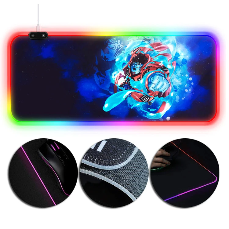 OneHeroSuits One Piece Jinbe Anime Printing RGB Gaming Mouse Pad Extra Large 1 OneHeroSuits One Piece Jinbe Anime Printing RGB Gaming Mouse Pad Extra Large