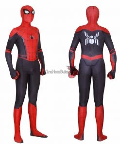 OneHeroSuits Spider Man Spandex Suit Far From Home Black And Red Cosplay Bodysuit Zentai/Jumpsuit