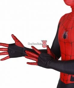 OneHeroSuits Spider Man Spandex Suit Far From Home Black And Red Cosplay Bodysuit Zentai/Jumpsuit