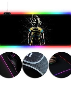 OneHeroSuits RGB Gaming Mouse Pad Extra Large Dragon Ball Super Saiyan Printed Edition