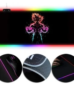 OneHeroSuits Goku Super Saiyan Printed LED Mouse Pad Large Extended Mousepad Full Desktop