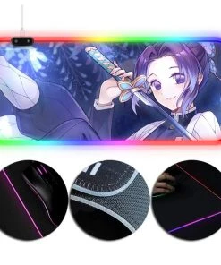 OneHeroSuits Demon Slayer Kimetsu No Yaiba Painting RGB Mouse Pad
