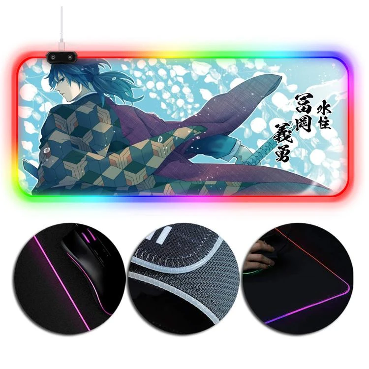OneHeroSuits RGB Painting Mouse Pad Demon Slayer Giyu Tomioka Creative Mouse Pad 1 OneHeroSuits RGB Painting Mouse Pad Demon Slayer Giyu Tomioka Creative Mouse Pad