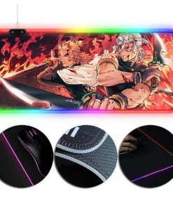 OneHeroSuits RGB Mouse Pad The Hashira Printing Gaming Mouse Pads