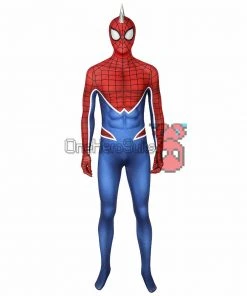 OneHeroSuits Punk-Rock Spidey Suit Hobart Brown Bodysuit With Vest