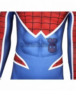 OneHeroSuits Punk-Rock Spidey Suit Hobart Brown Bodysuit With Vest